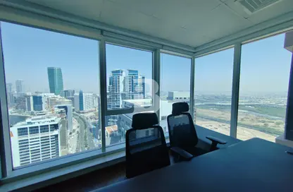 مكتب - استوديو للايجار في برج تشرشل للأعمال - أبراج تشرشل - الخليج التجاري - دبي