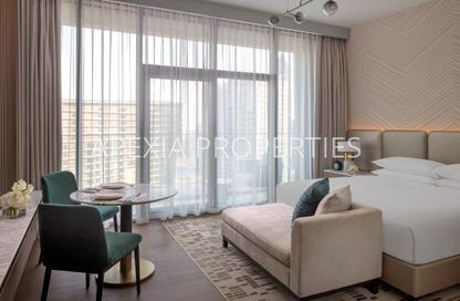 Apartment - Studio - 1 Bathroom for rent in Intercontinental Residences Business Bay - Business Bay - Dubai