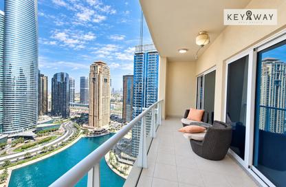 Apartment - 1 - 1 for rent in Lake View Tower - JLT Cluster B - Jumeirah Lake Towers - Dubai