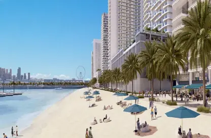 Apartment - 2 Bedrooms - 2 Bathrooms for sale in Beachgate by Address - EMAAR Beachfront - Dubai Harbour - Dubai