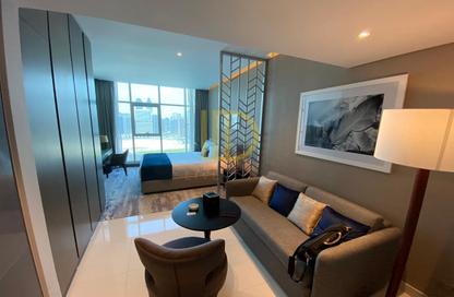 Apartment - Studio - 1 Bathroom for rent in Damac Maison Prive A - Damac Maison Prive - Business Bay - Dubai