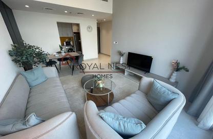 Apartment - 2 - 2 for rent in The V Tower - Dubai Land Residence Complex - Dubai