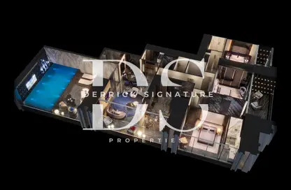 Apartment - 3 Bedrooms - 4 Bathrooms for sale in Burj Binghatti Jacob  and  Co - Business Bay - Dubai