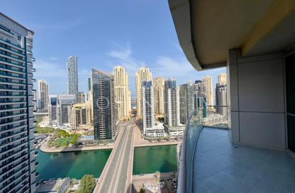 Apartment - 2 Bedrooms - 4 Bathrooms for rent in The Waves Tower A - The Waves - Dubai Marina - Dubai