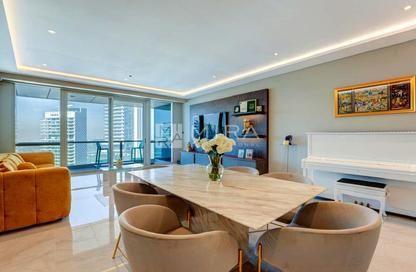 Apartment - 3 - 3 for rent in Al Fattan Marine Towers - Jumeirah Beach Residence - Dubai