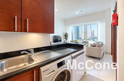 Apartment - 1 - 1 for rent in West Wharf - Business Bay - Dubai