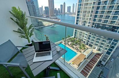 Apartment - Studio - 1 for rent in Damac Maison Prive B - Damac Maison Prive - Business Bay - Dubai