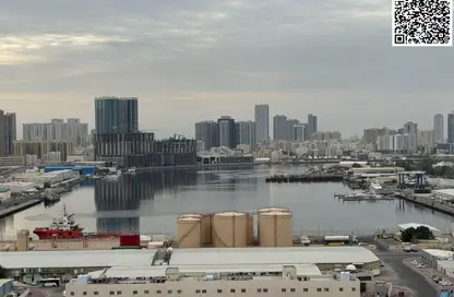 شقة - غرفة نوم - 2 حمامات للايجار في برج البوابة 1 - مشيرف - عجمان