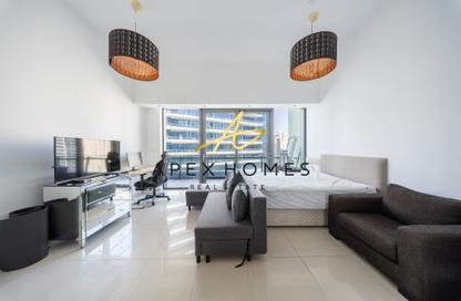 Apartment - Studio - 1 Bathroom for rent in Silverene Tower B - Silverene - Dubai Marina - Dubai