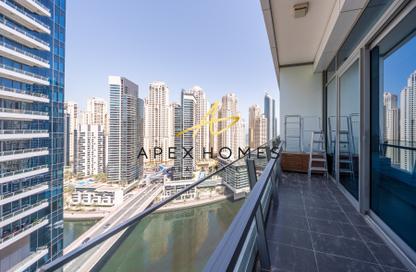 Apartment - Studio - 1 Bathroom for rent in Silverene Tower B - Silverene - Dubai Marina - Dubai