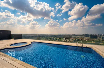 شقة - 1 حمام للايجار في الأمل تاور - مدينة دبي الرياضية - دبي