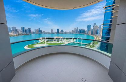 Apartment - 3 Bedrooms - 5 Bathrooms for rent in Blue Tower - Al Majaz 3 - Al Majaz - Sharjah