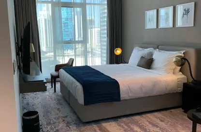 Apartment - Studio - 1 Bathroom for rent in Damac Maison Prive B - Damac Maison Prive - Business Bay - Dubai