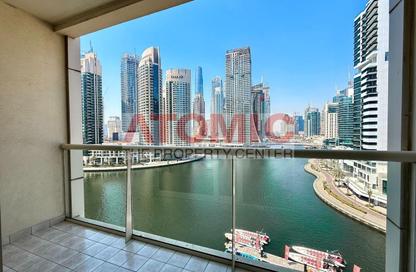 Apartment - 1 Bedroom - 2 Bathrooms for rent in Marina View Tower B - Marina View - Dubai Marina - Dubai