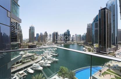 Apartment - 1 - 2 for rent in Damac Heights - Dubai Marina - Dubai