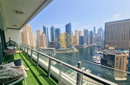 Apartment - 2 Bedrooms - 2 Bathrooms for rent in Silverene Tower A - Silverene - Dubai Marina - Dubai