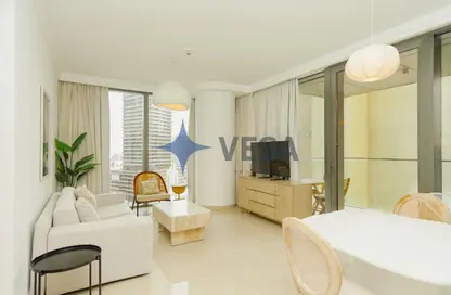 شقة - غرفة نوم - 2 حمامات للايجار في بوليفارد بوينت - وسط مدينة دبي - دبي