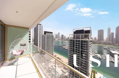 شقة - غرفة نوم - 2 حمامات للبيع في جراند بلو تاور 2 - إعمار بيتشفرونت - دبي هاربور - دبي