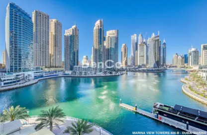 Apartment - 1 Bedroom - 2 Bathrooms for rent in Marina View Tower B - Marina View - Dubai Marina - Dubai