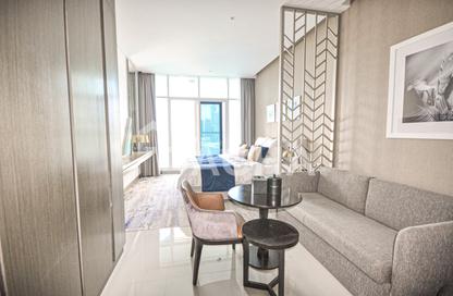 Apartment - Studio - 1 Bathroom for rent in Damac Maison Prive B - Damac Maison Prive - Business Bay - Dubai