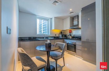 Apartment - Studio - 1 Bathroom for rent in Damac Maison Prive A - Damac Maison Prive - Business Bay - Dubai