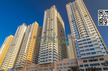Apartment - Studio - 1 for rent in Ajman One Towers - Al Sawan - Ajman