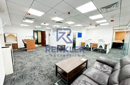 Office Space - Studio - 1 Bathroom for rent in Clover Bay Tower - Business Bay - Dubai
