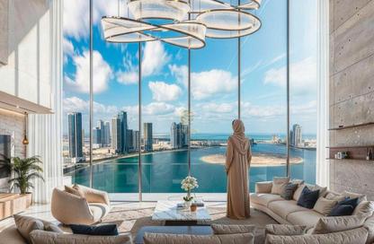 Apartment - 3 Bedrooms - 4 Bathrooms for sale in Al Ghaf Tower - Al Khan - Sharjah