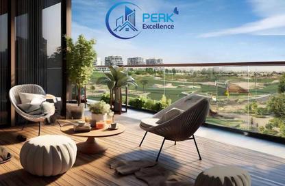 Apartment - 1 - 2 for sale in Golf Greens 1 Tower B - Golf Greens 1 - Golf Greens - Damac Hills - Dubai