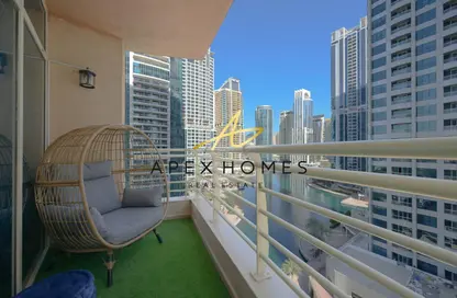 Apartment - 1 Bedroom - 2 Bathrooms for rent in Icon Tower 1 - JLT Cluster M - Jumeirah Lake Towers - Dubai