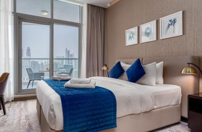 Apartment - Studio - 1 Bathroom for rent in Damac Maison Prive A - Damac Maison Prive - Business Bay - Dubai