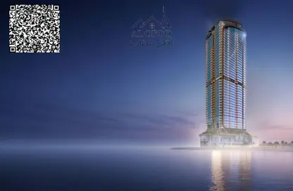 شقة - 2 غرف نوم - 3 حمامات للبيع في برج الوطن - طريق كورنيش عجمان - عجمان