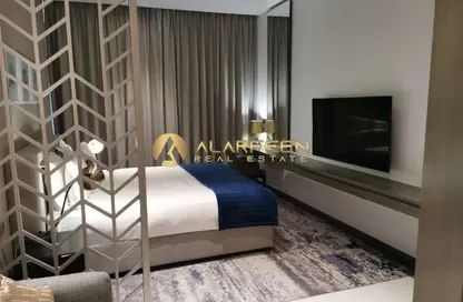 Apartment - Studio - 1 Bathroom for rent in Damac Maison Prive A - Damac Maison Prive - Business Bay - Dubai