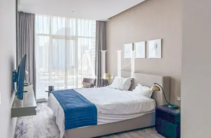 Apartment - Studio - 1 Bathroom for rent in Damac Maison Prive A - Damac Maison Prive - Business Bay - Dubai