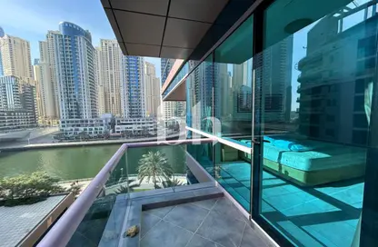 شقة - غرفة نوم - 2 حمامات للايجار في برج أري مارينا فيو - دبي مارينا - دبي