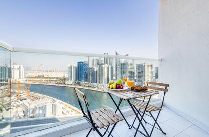 Apartment - Studio - 1 Bathroom for rent in Damac Maison Prive B - Damac Maison Prive - Business Bay - Dubai