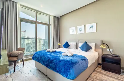 Apartment - 1 Bathroom for rent in Damac Maison Prive B - Damac Maison Prive - Business Bay - Dubai