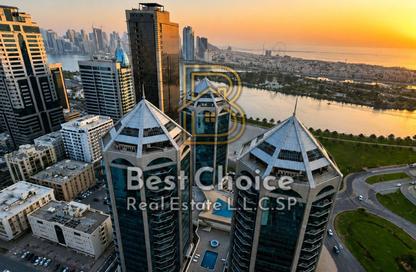 Office Space - Studio - 3 for rent in New Zubaidi Building - Al Majaz 1 - Al Majaz - Sharjah