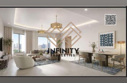 Apartment - 1 Bedroom - 2 Bathrooms for sale in Tower C1 - Ajman Pearl Towers - Ajman Downtown - Ajman