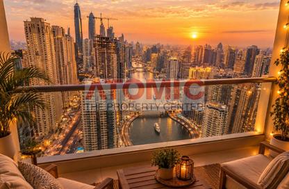 Apartment - 2 - 2 for rent in Bay Central Tower Central - Bay Central - Dubai Marina - Dubai