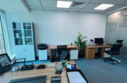 Business Centre - Studio - 4 Bathrooms for rent in The Prime Tower - Business Bay - Dubai