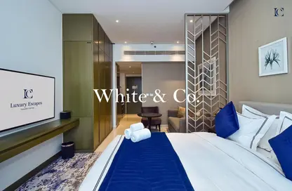 Apartment - Studio - 1 Bathroom for rent in Damac Maison Prive A - Damac Maison Prive - Business Bay - Dubai