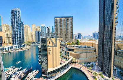 Apartment - 2 - 2 for rent in Silverene Tower B - Silverene - Dubai Marina - Dubai