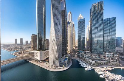 Apartment - 1 Bedroom - 2 Bathrooms for rent in Iris Blue - Dubai Marina - Dubai