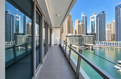 Apartment - 2 - 3 for rent in Silverene Tower A - Silverene - Dubai Marina - Dubai