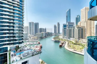 شقة - غرفة نوم - 2 حمامات للايجار في اورا مارينا - دبي مارينا - دبي