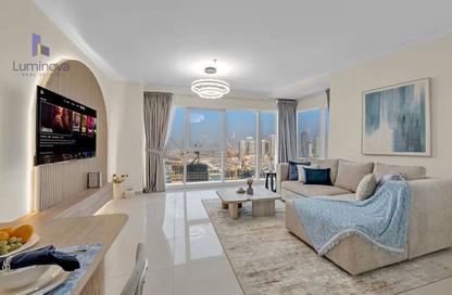 Apartment - 2 - 3 for rent in Damac Heights - Dubai Marina - Dubai