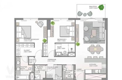 Apartment - 2 Bedrooms - 4 Bathrooms for sale in Fern - Central Park at City Walk - City Walk - Dubai