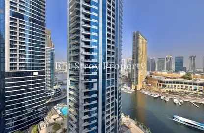 Apartment - 1 Bedroom - 2 Bathrooms for rent in Bay Central 2 - Dubai Marina - Dubai