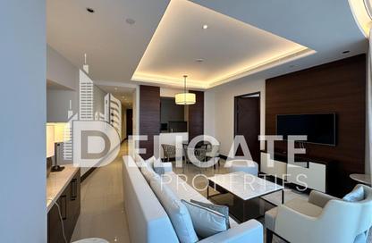 شقة - غرفة نوم - 2 حمامات للايجار في 1 فندق العنوان-سكاي فيو - أبراج العنوان سكاي فيو - وسط مدينة دبي - دبي